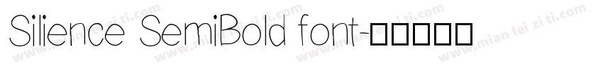 Silience SemiBold font字体转换